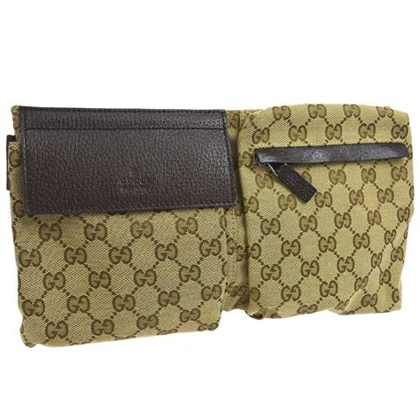 gucci leather bum bag|authentic Gucci canvas bag.